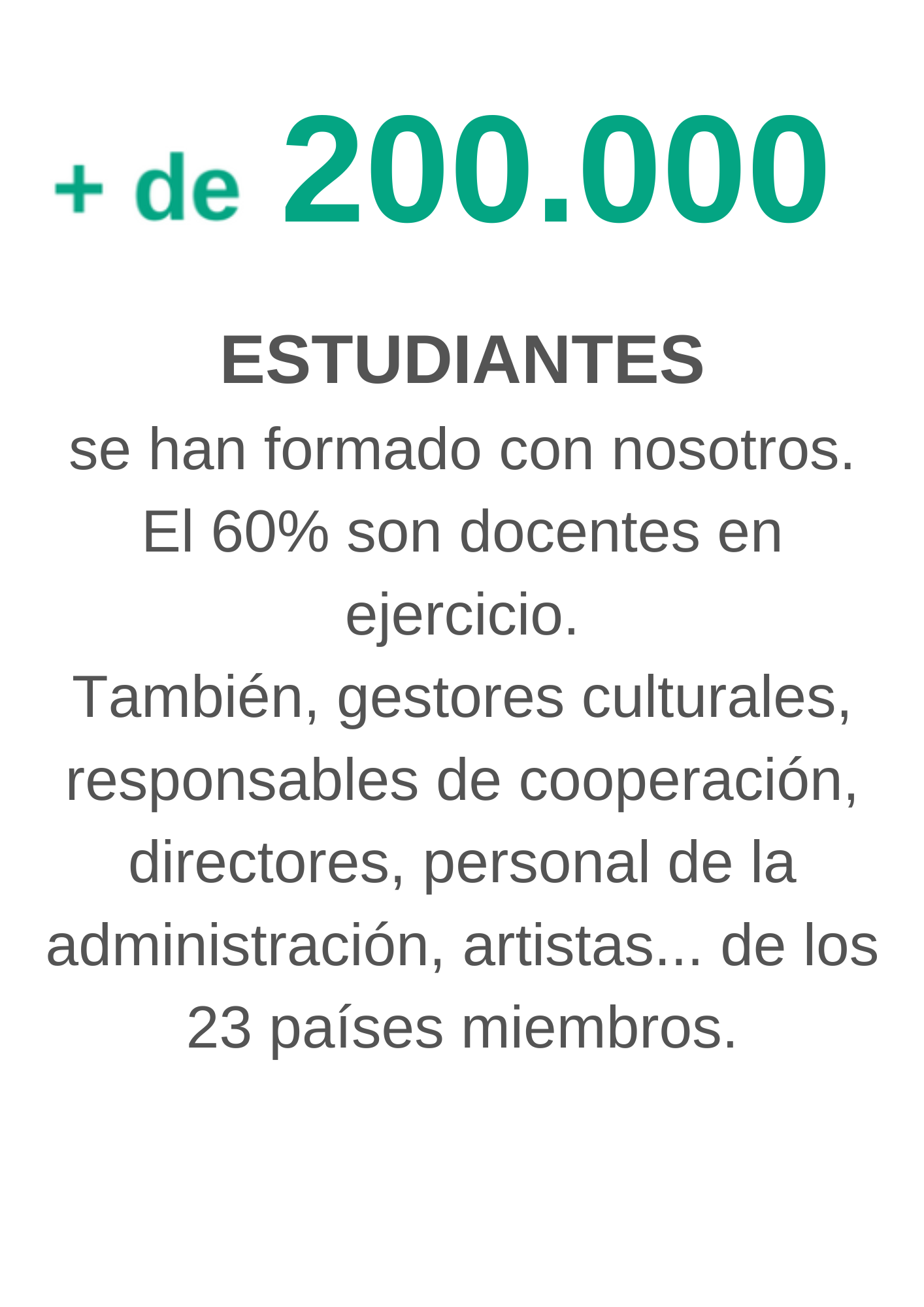 Más de 200000 estudiantes han seguido nuestros cursos y seminarios presenciales, online y semipresenciales